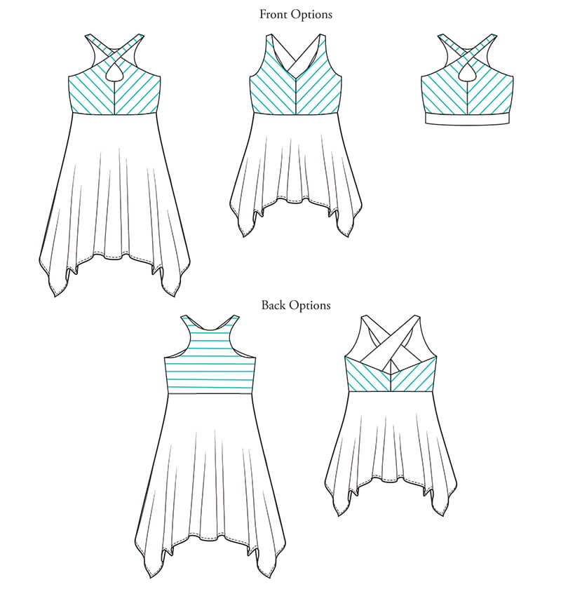 Coastal Crossover for Kids (Buttons and Bibs) - Sew PDF