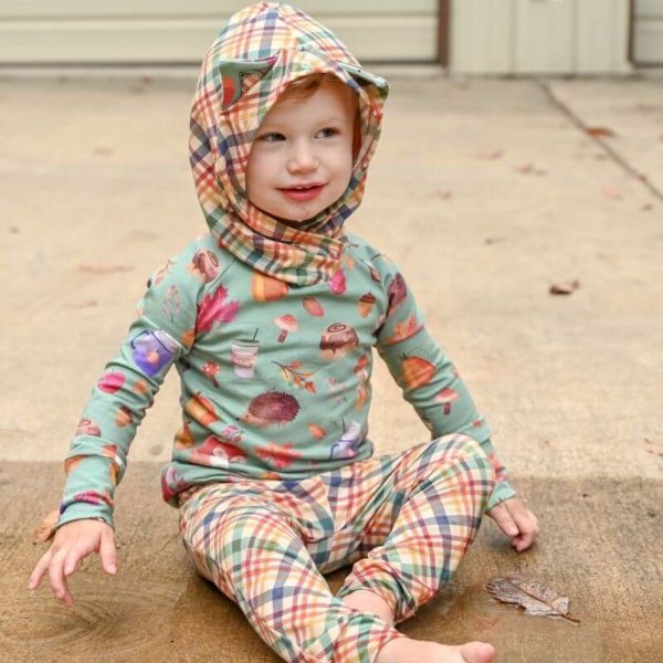 Hemlock Hoodie, Curvy Fit for Kids (Buttons and Blueprints) - Sew PDF