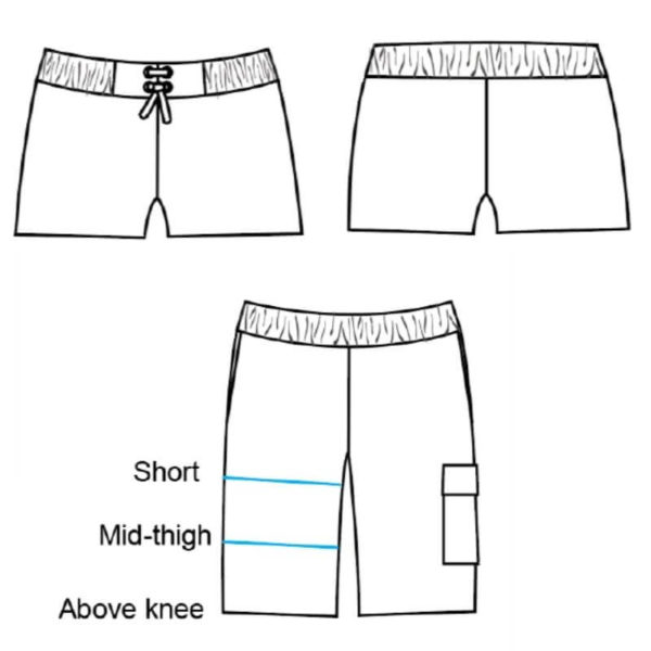 Rockaway Boardshorts Kids (Rad Patterns) Sew PDF