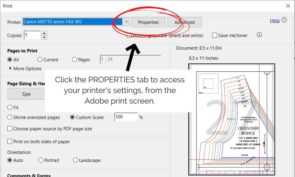 How To Print PDF Sewing Patterns Successfully