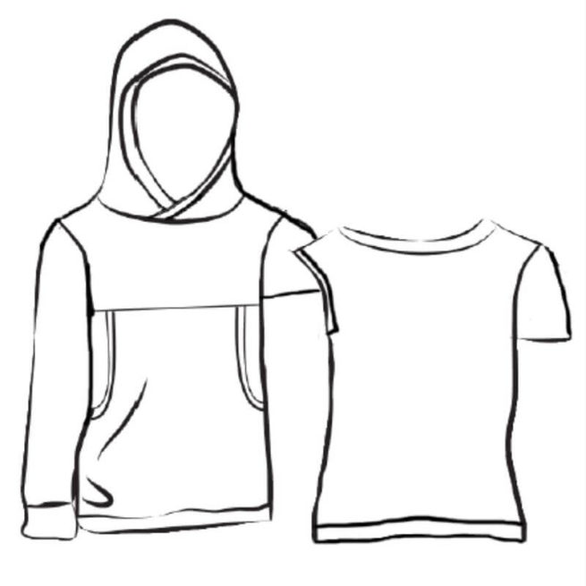 Candy Pocket Tee (Kids) (RockerByeDestash Patterns) - Sew PDF