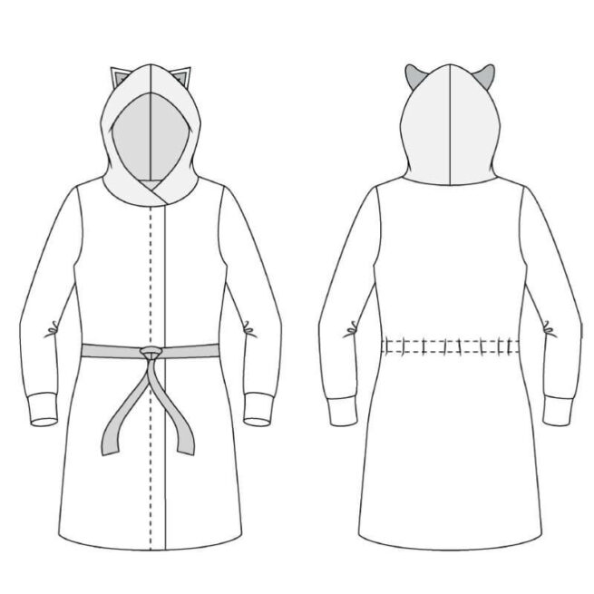 Kid's Robe (Buttons and Blueprints) - Sew PDF